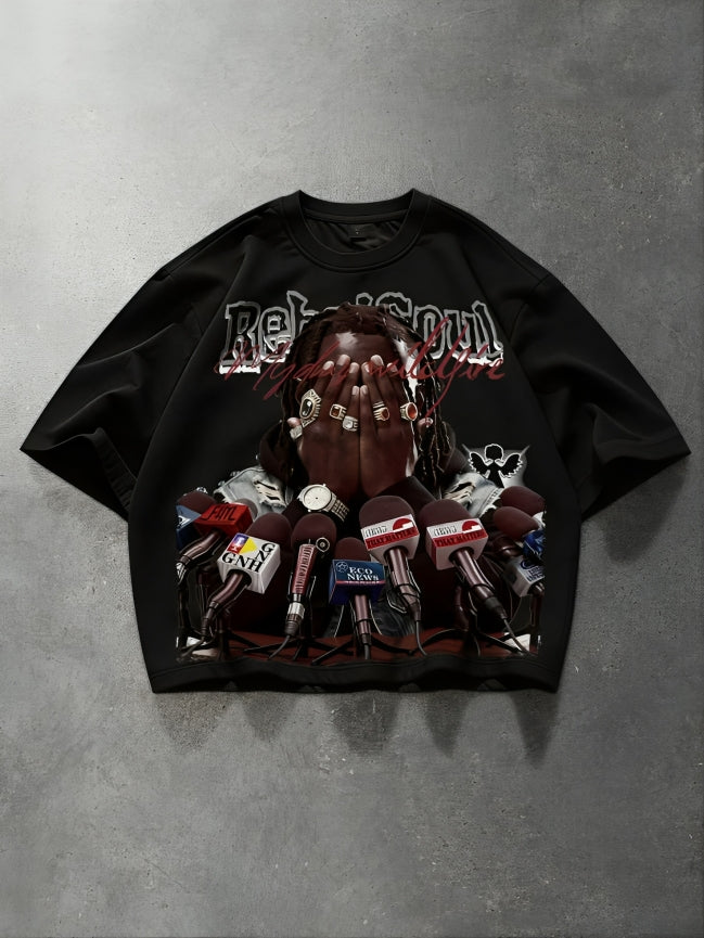 Streetwear Loose Drop Shoulder T-Shirts